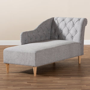   Modern European furniture - Scroll Back Tufted Chaise Lounge - www.oroa.com | Oroa.com