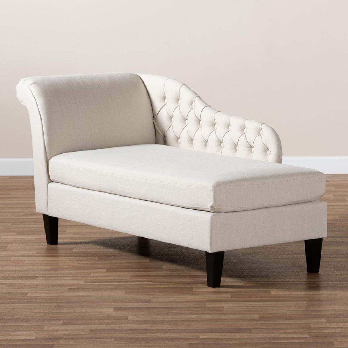   Modern European furniture - Tufted Fabric Chaise Lounge - www.oroa.com | Oroa.com