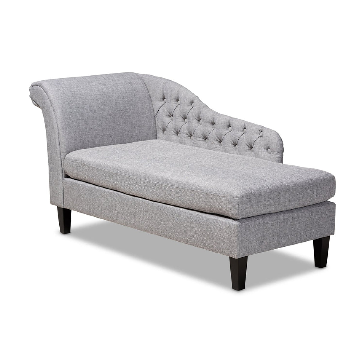   Modern European furniture - Tufted Fabric Chaise Lounge - www.oroa.com | Oroa.com