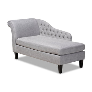   Modern European furniture - Tufted Fabric Chaise Lounge - www.oroa.com | Oroa.com