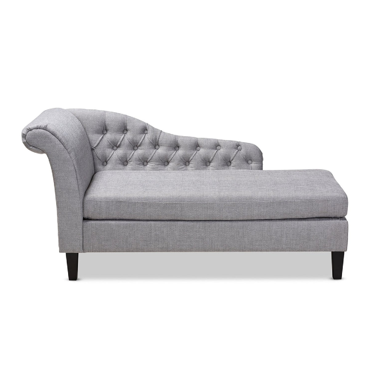   Modern European furniture - Tufted Fabric Chaise Lounge - www.oroa.com | Oroa.com