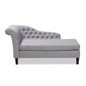   Modern European furniture - Tufted Fabric Chaise Lounge - www.oroa.com | Oroa.com