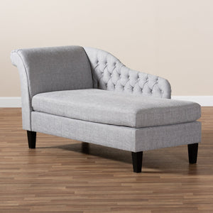   Modern European furniture - Tufted Fabric Chaise Lounge - www.oroa.com | Oroa.com