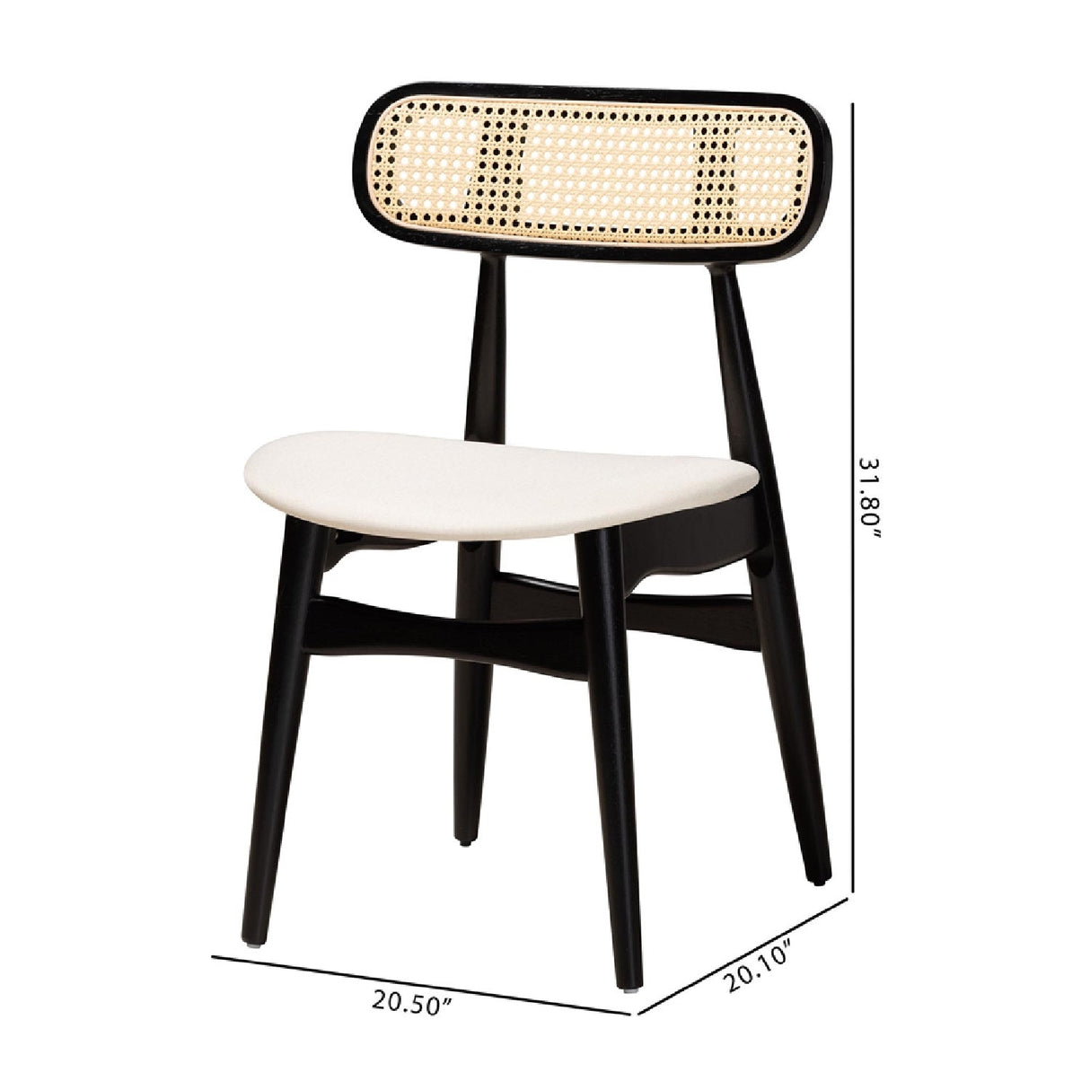   Modern European furniture - Black Wooden Dining Chairs 2 - www.oroa.com | Oroa.com