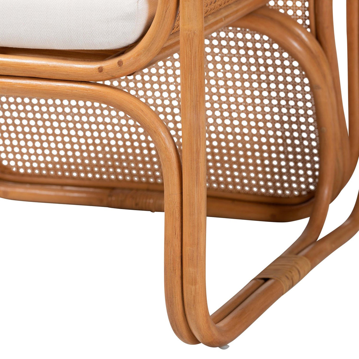   Modern European furniture - Rattan Cane Cushioned Lounge Chair - www.oroa.com | Oroa.com