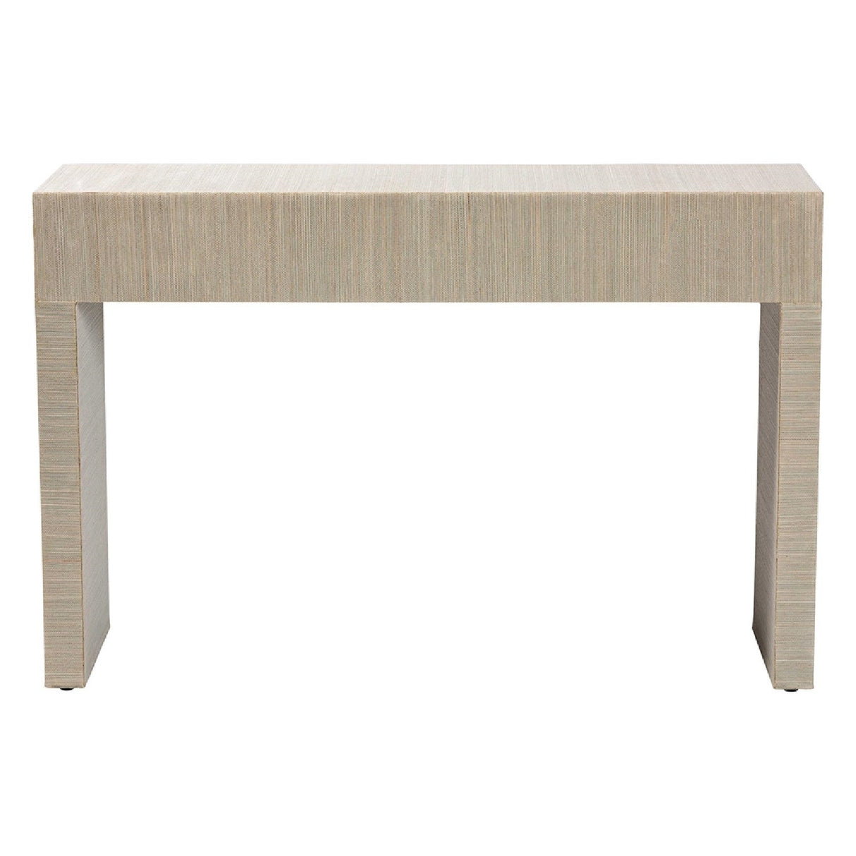   Modern European furniture - Natural Grasscloth 3 Drawer Console Table - www.oroa.com | Oroa.com