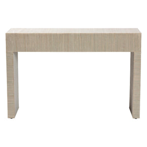   Modern European furniture - Natural Grasscloth 3 Drawer Console Table - www.oroa.com | Oroa.com