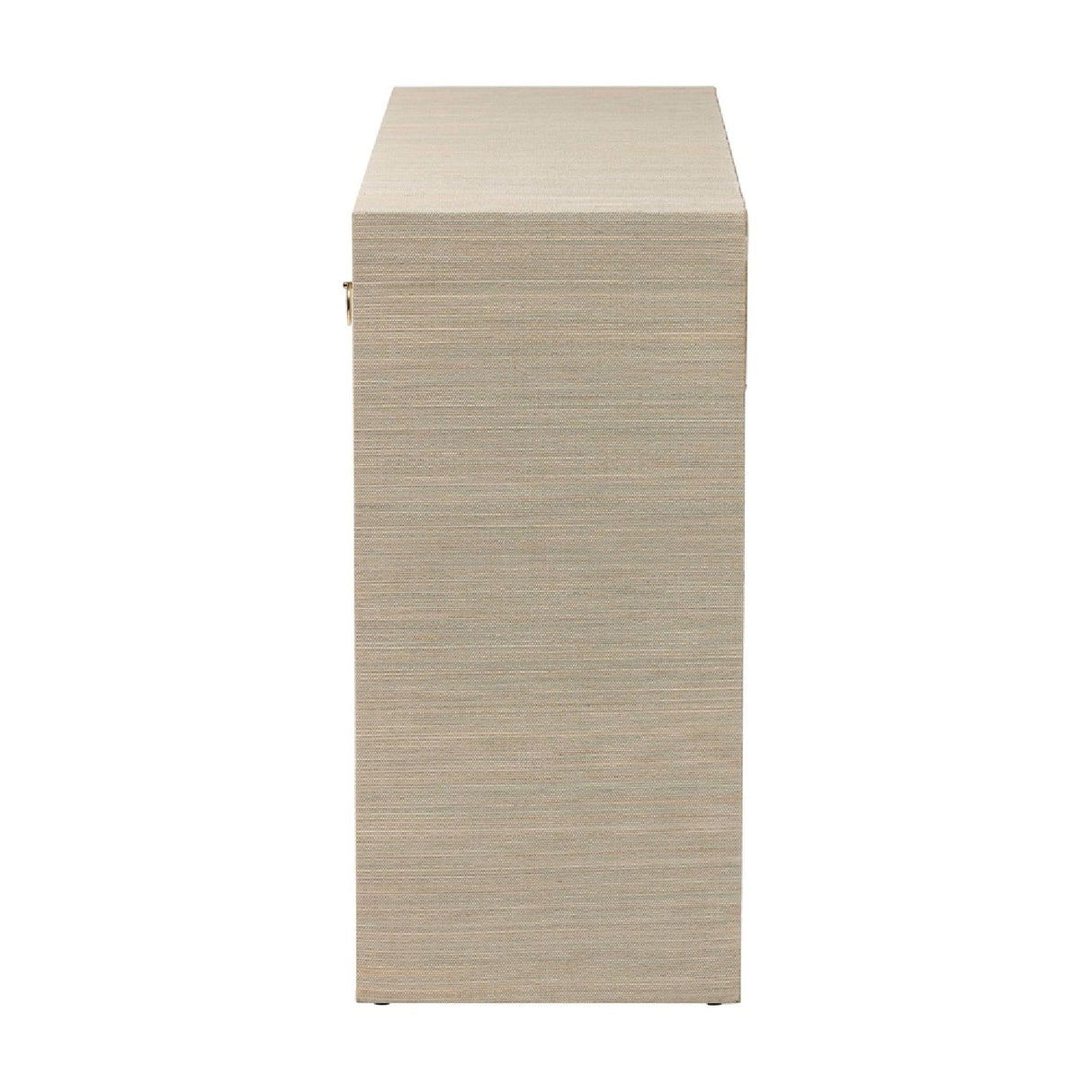  Modern European furniture - Natural Grasscloth 3 Drawer Console Table - www.oroa.com | Oroa.com