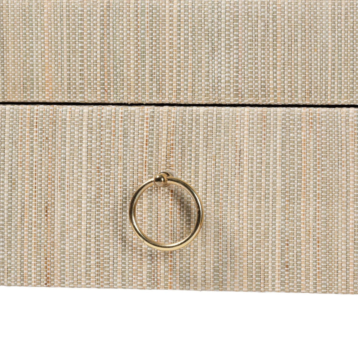   Modern European furniture - Natural Grasscloth 3 Drawer Console Table - www.oroa.com | Oroa.com