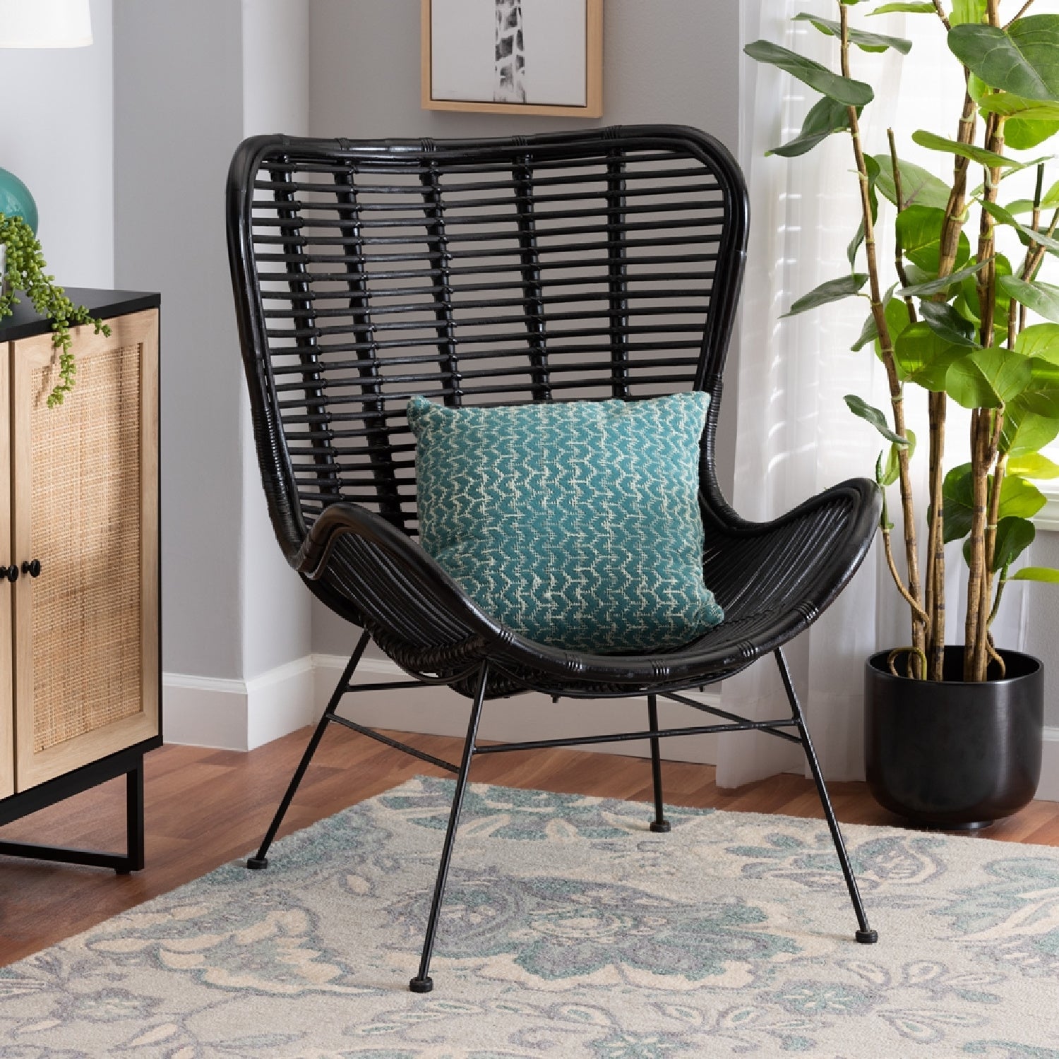 Modern European furniture - Rattan Bohemian Accent Chair - www.oroa.com
