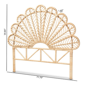   Modern European furniture - Rattan Rods Queen Size Headboard - www.oroa.com | Oroa.com