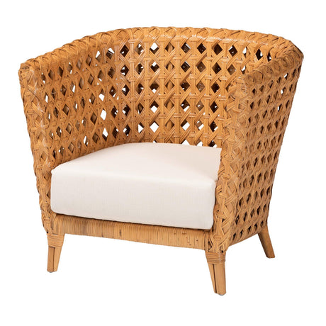   Modern European furniture - Diamond Weave Rattan Accent Chair - www.oroa.com | Oroa.com