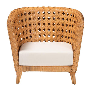   Modern European furniture - Diamond Weave Rattan Accent Chair - www.oroa.com | Oroa.com