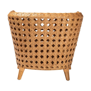   Modern European furniture - Diamond Weave Rattan Accent Chair - www.oroa.com | Oroa.com