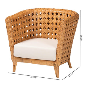   Modern European furniture - Diamond Weave Rattan Accent Chair - www.oroa.com | Oroa.com