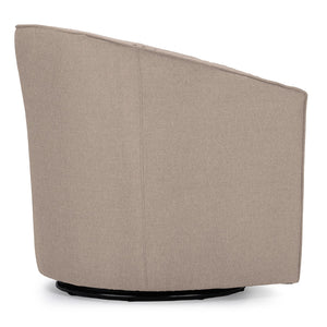   Modern European furniture - Beige Studded Swivel Tub Chair - www.oroa.com | Oroa.com