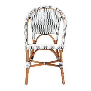   Contract furniture - Two Toned Weaving Indoor Outdoor Bistro Chair - www.oroatrade.com | Oroa.com