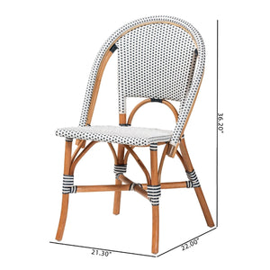   Contract furniture - Two Toned Weaving Indoor Outdoor Bistro Chair - www.oroatrade.com | Oroa.com