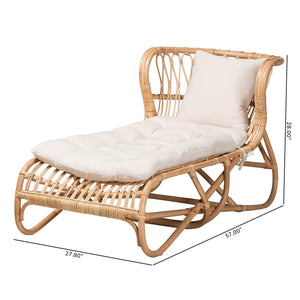   Modern European furniture - Brown Rattan Chaise Lounge - www.oroa.com | Oroa.com