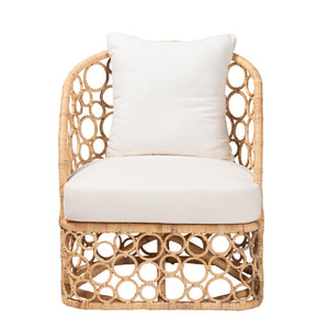   Modern European furniture - Sloped Arm Rattan Accent Chair - www.oroa.com | Oroa.com
