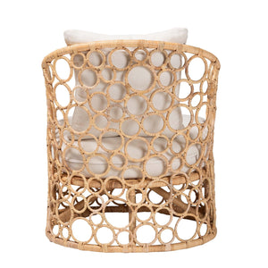   Modern European furniture - Sloped Arm Rattan Accent Chair - www.oroa.com | Oroa.com