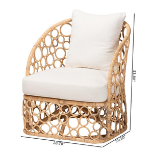   Modern European furniture - Sloped Arm Rattan Accent Chair - www.oroa.com | Oroa.com