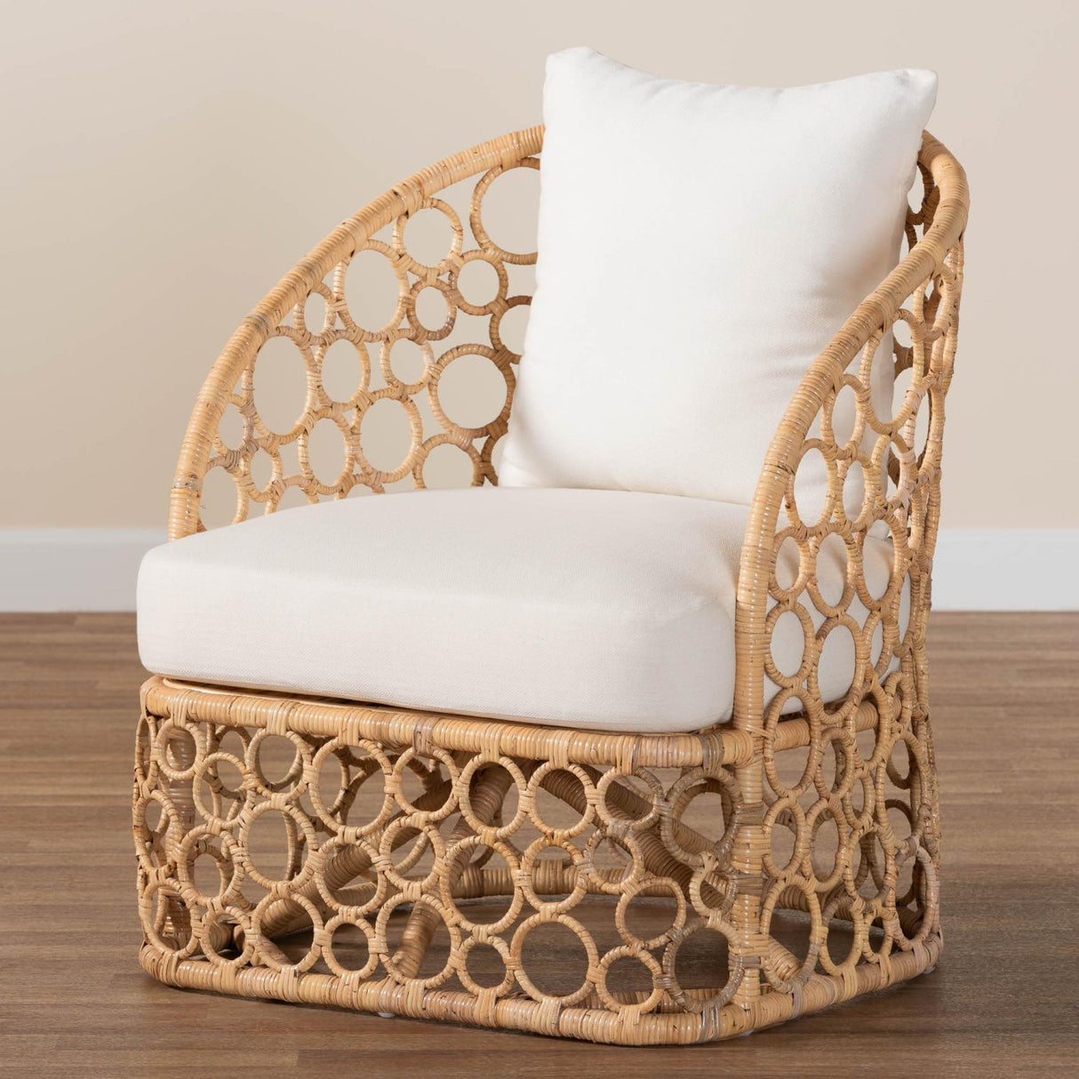   Modern European furniture - Sloped Arm Rattan Accent Chair - www.oroa.com | Oroa.com