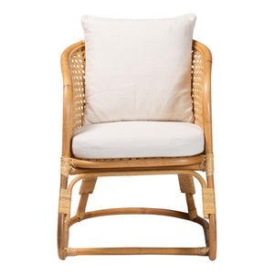   Modern European furniture - Cane Webbing Padded Accent Chair - www.oroa.com | Oroa.com