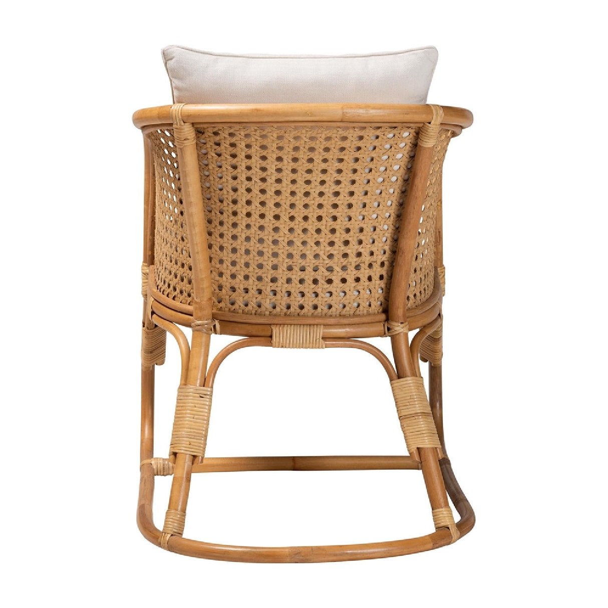   Modern European furniture - Cane Webbing Padded Accent Chair - www.oroa.com | Oroa.com