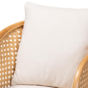   Modern European furniture - Cane Webbing Padded Accent Chair - www.oroa.com | Oroa.com