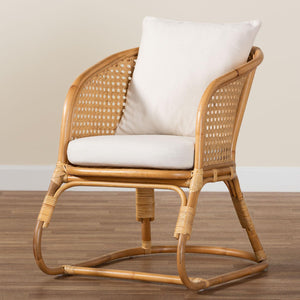   Modern European furniture - Cane Webbing Padded Accent Chair - www.oroa.com | Oroa.com