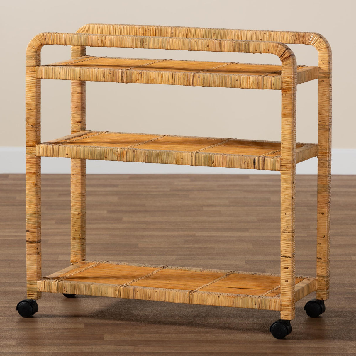   Modern European furniture - Rattan Wrapped Kitchen Cart - www.oroa.com | Oroa.com
