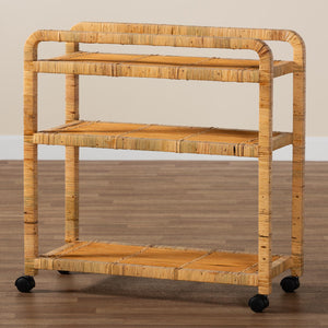   Modern European furniture - Rattan Wrapped Kitchen Cart - www.oroa.com | Oroa.com