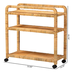   Modern European furniture - Rattan Wrapped Kitchen Cart - www.oroa.com | Oroa.com