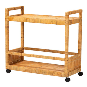   Modern European furniture - Rattan 2-Tier Kitchen Cart - www.oroa.com | Oroa.com