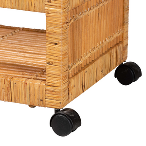   Modern European furniture - Rattan 2-Tier Kitchen Cart - www.oroa.com | Oroa.com