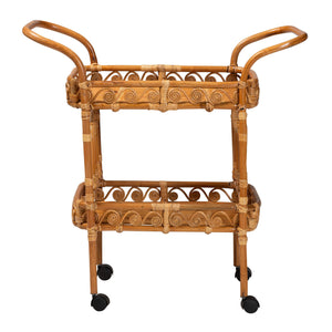   Modern European furniture - Natural Rattan Kitchen Cart - www.oroa.com | Oroa.com