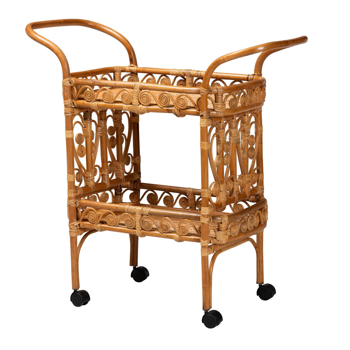  Modern European furniture - Natural Rattan Kitchen Cart - www.oroa.com | Oroa.com