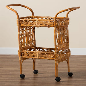   Modern European furniture - Natural Rattan Kitchen Cart - www.oroa.com | Oroa.com