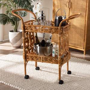   Modern European furniture - Natural Rattan Kitchen Cart - www.oroa.com | Oroa.com