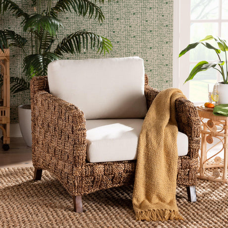   Modern European furniture - Woven Seagrass Bohemian Lounge Chair - www.oroa.com | Oroa.com