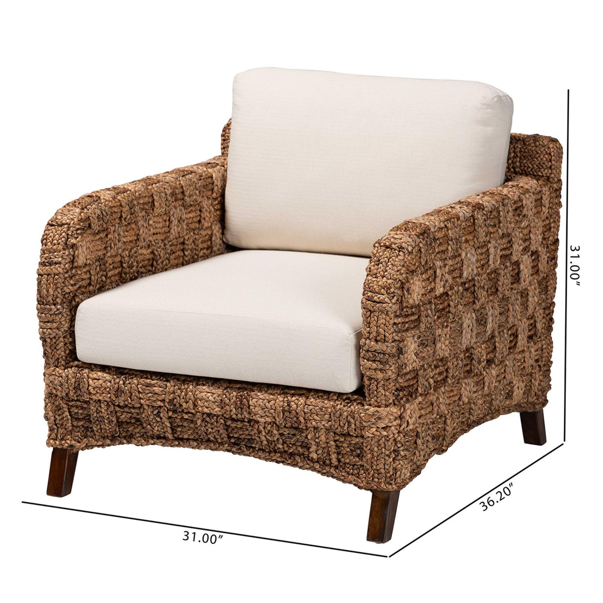   Modern European furniture - Woven Seagrass Bohemian Lounge Chair - www.oroa.com | Oroa.com