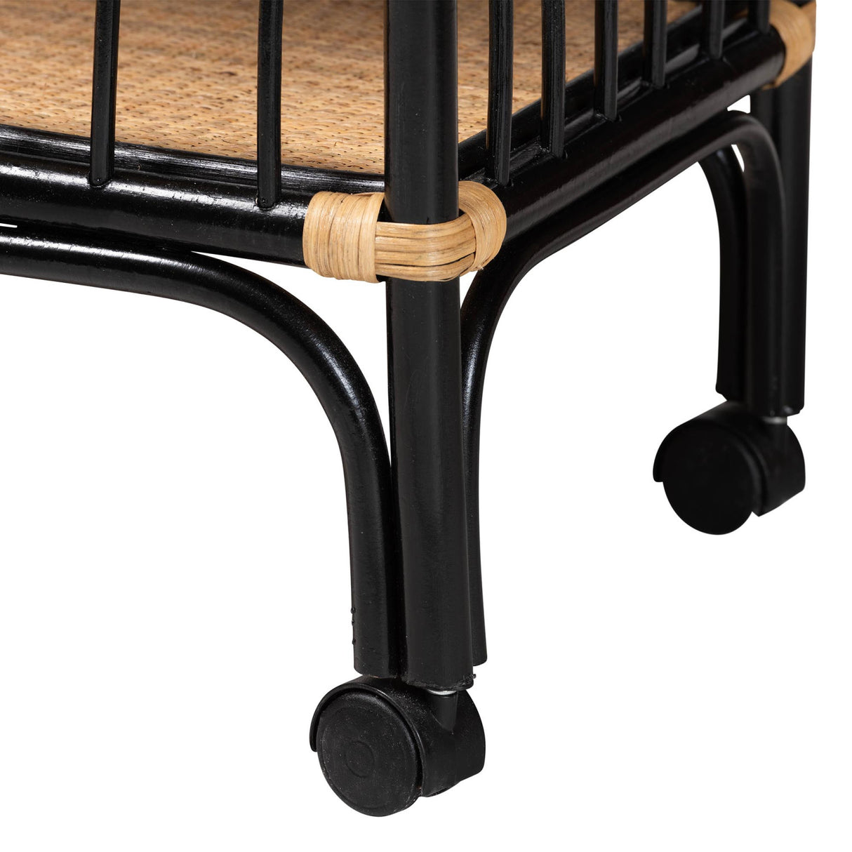   Modern European furniture - Black 2-Tier Kitchen Cart - www.oroa.com | Oroa.com