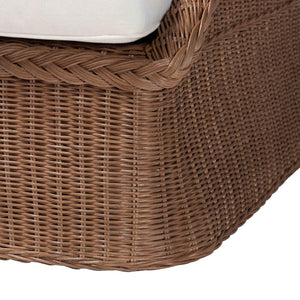   Modern European furniture - Brown Braided Rattan Accent Chair - www.oroa.com | Oroa.com