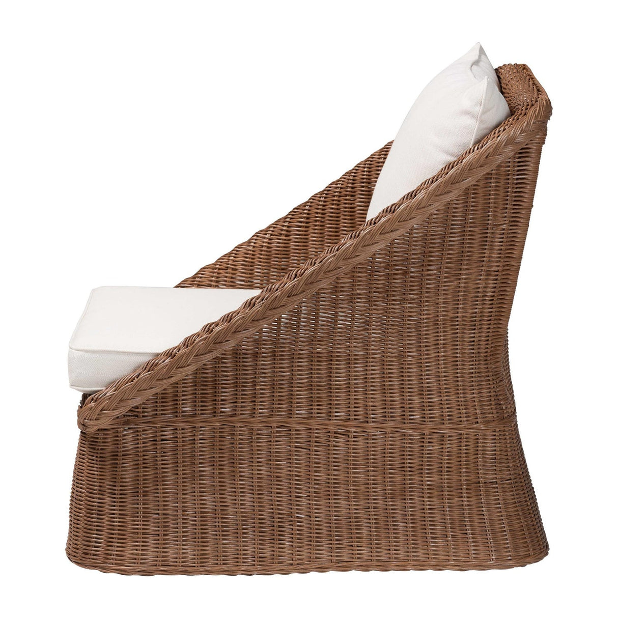   Modern European furniture - Brown Braided Rattan Accent Chair - www.oroa.com | Oroa.com