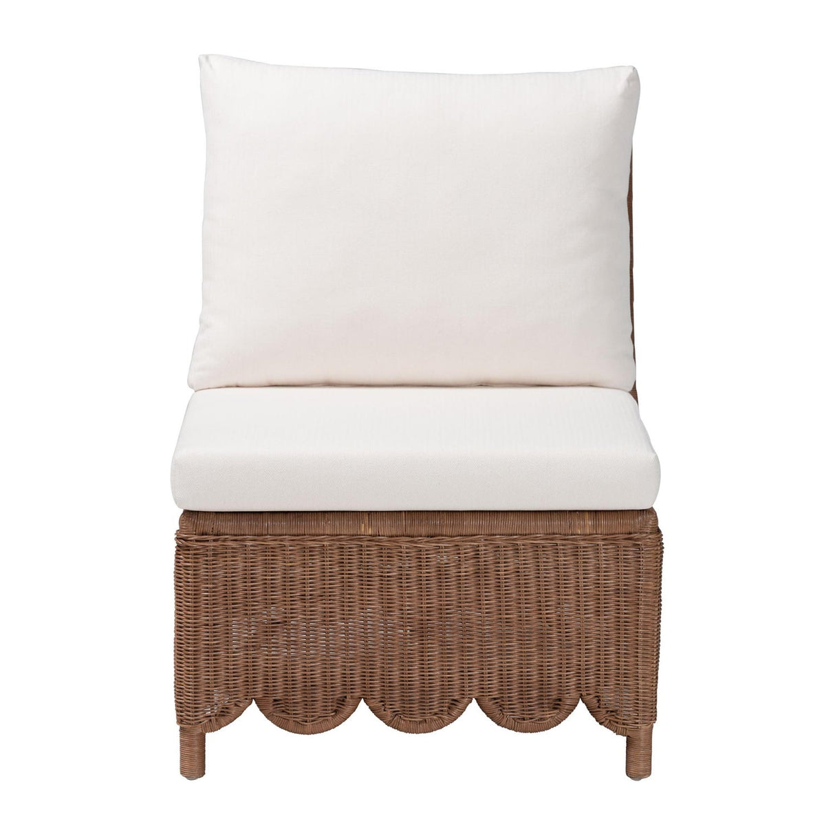   Modern European furniture - Wicker Scalloped Skirt Accent Chair - www.oroa.com | Oroa.com