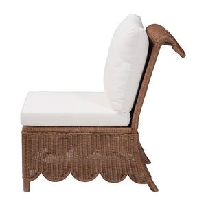   Modern European furniture - Wicker Scalloped Skirt Accent Chair - www.oroa.com | Oroa.com