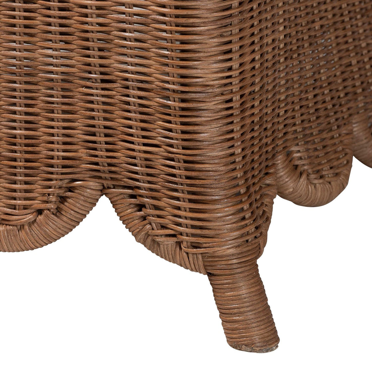   Modern European furniture - Scalloped Skirt Rattan Lounge Chair - www.oroa.com | Oroa.com