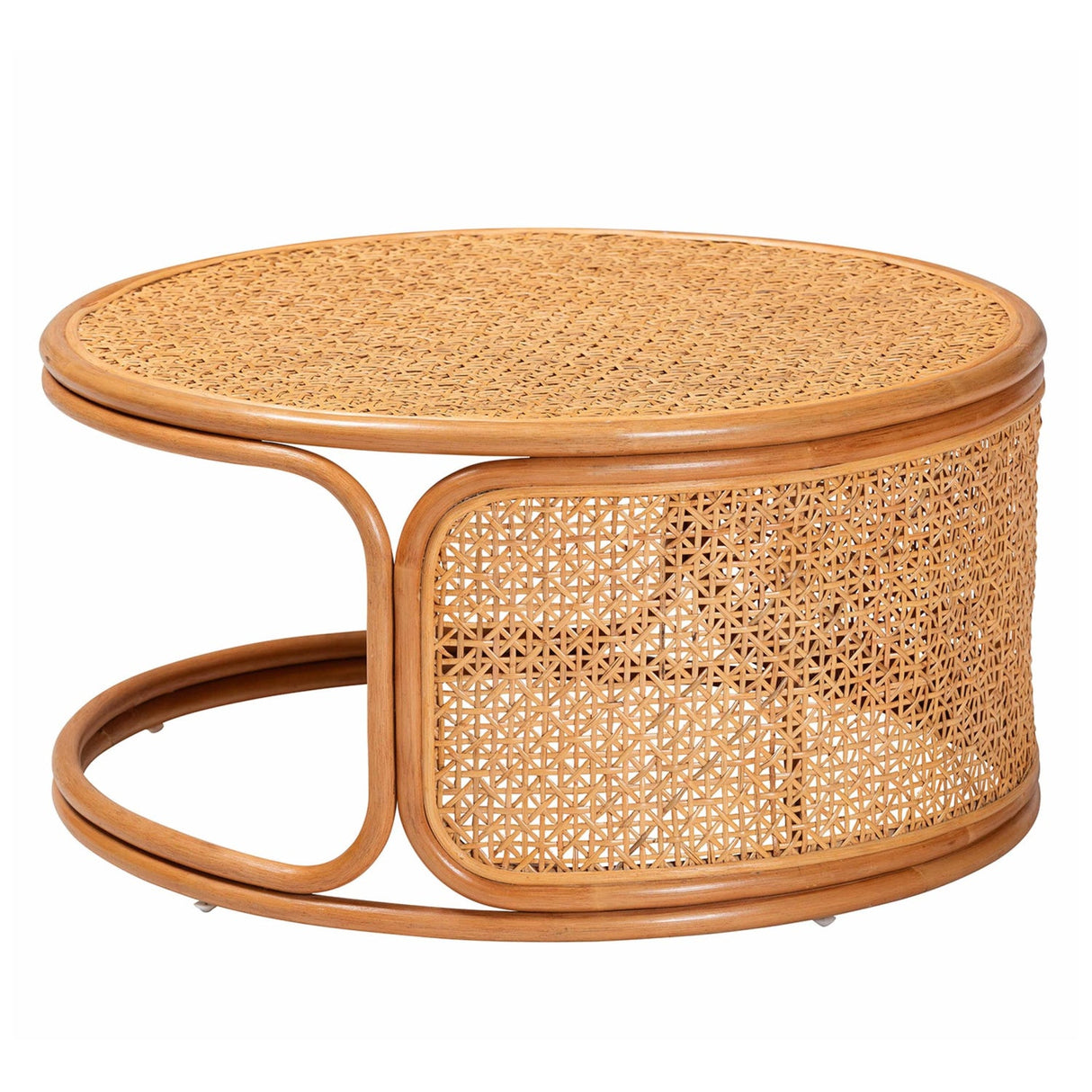   Modern European furniture - Round Rattan Peel Coffee Table - www.oroa.com | Oroa.com