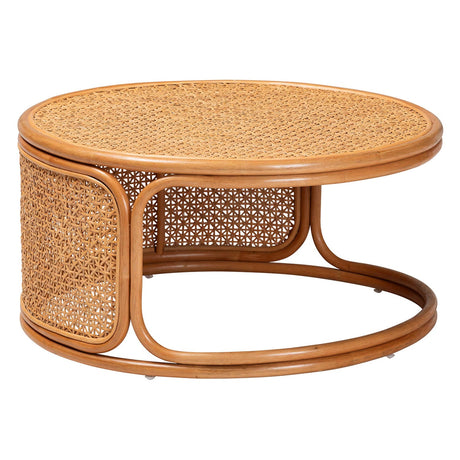   Modern European furniture - Round Rattan Peel Coffee Table - www.oroa.com | Oroa.com